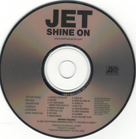 Jet (2) : Shine On (CD, Album, Bes)