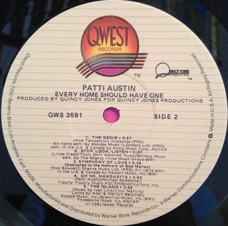 Quincy Jones Presents Patti Austin : Every Home Should Have One (LP, Album, Jac)