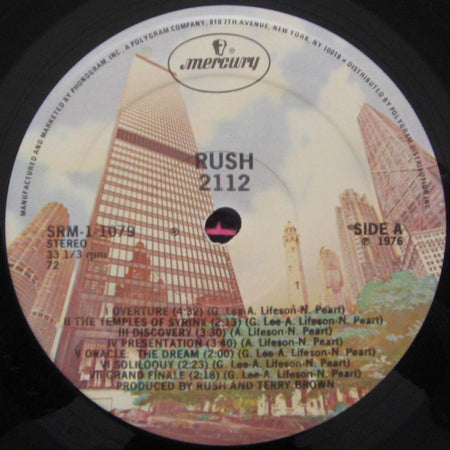 Rush : 2112 (LP, Album, RE, Gat)