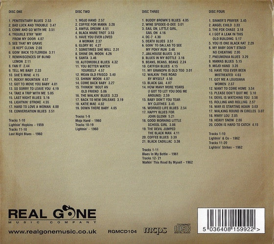 Lightnin' Hopkins : Eight Classic Albums (4xCD, Comp, RM)