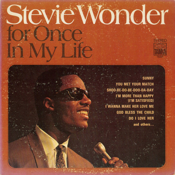 Stevie Wonder : For Once In My Life (LP, Album, RP, Ind)