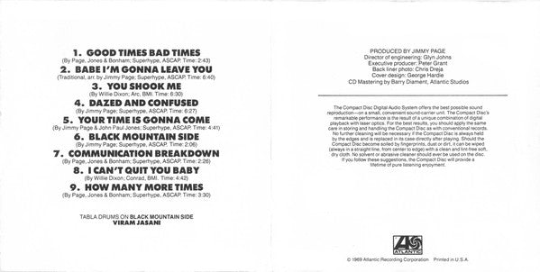 Led Zeppelin : Led Zeppelin (CD, Album, RE, Spe)