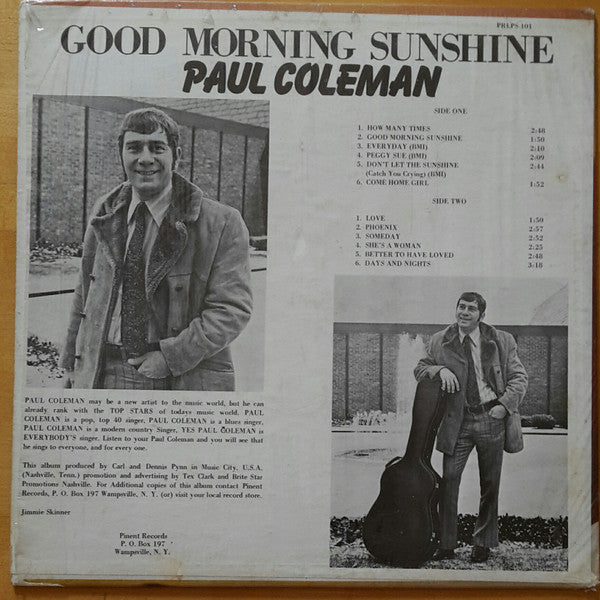 Paul Coleman : Good Morning Sunshine (LP, Album)