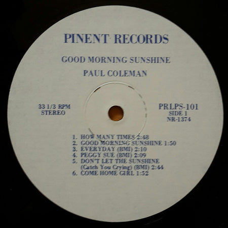 Paul Coleman : Good Morning Sunshine (LP, Album)