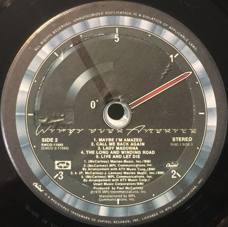 Wings (2) : Wings Over America (3xLP, Album, Gol)