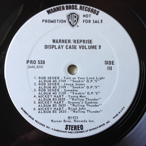 Various : Warner / Reprise Display Case Vol.9 (2xLP, Comp, Promo)