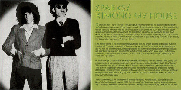 Sparks : Kimono My House (CD, Album, RE, RM)