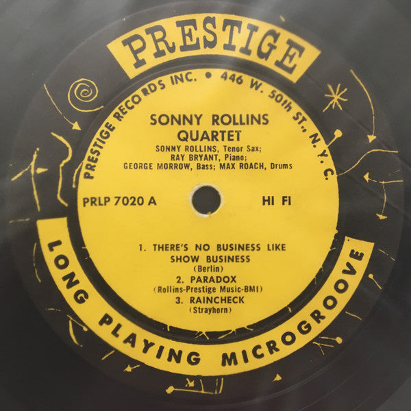 Sonny Rollins : Worktime (LP, Album, Mono, Gre)