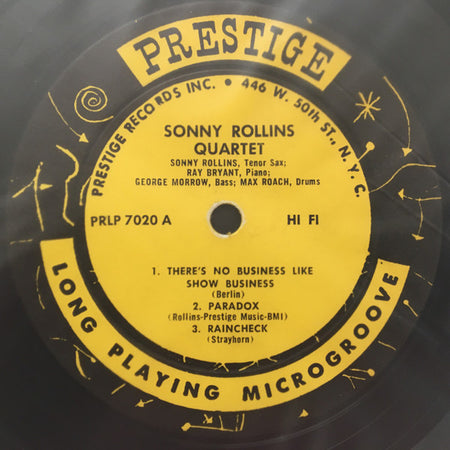 Sonny Rollins : Worktime (LP, Album, Mono, Gre)