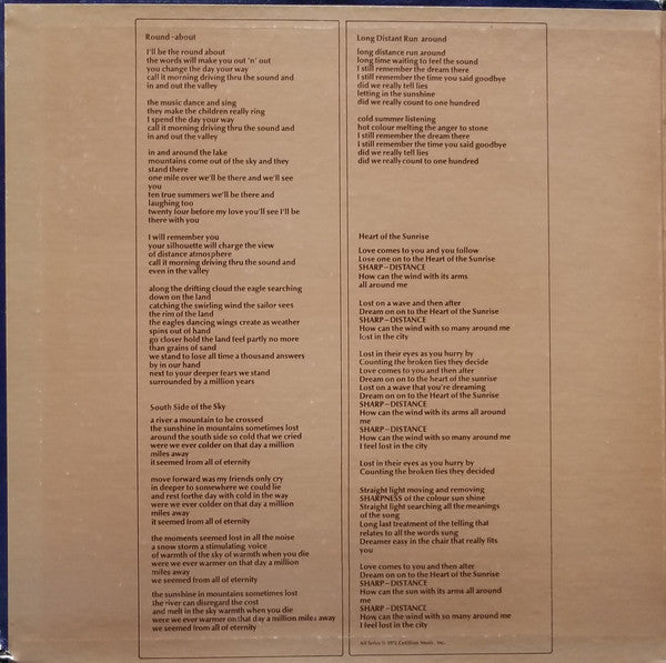 Yes : Fragile (LP, Album, RE, SP )