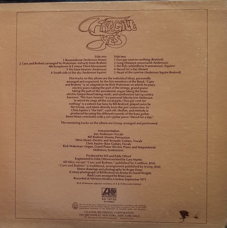 Yes : Fragile (LP, Album, RE, SP )