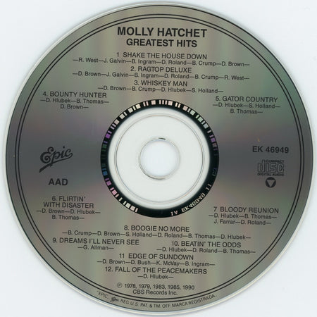 Molly Hatchet : Greatest Hits (CD, Comp, RP, Pit)