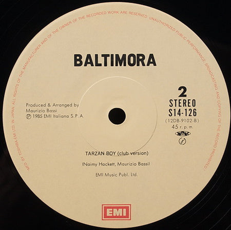 Baltimora : Tarzan Boy (12")