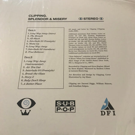 Clipping. : Splendor & Misery (LP, Album)