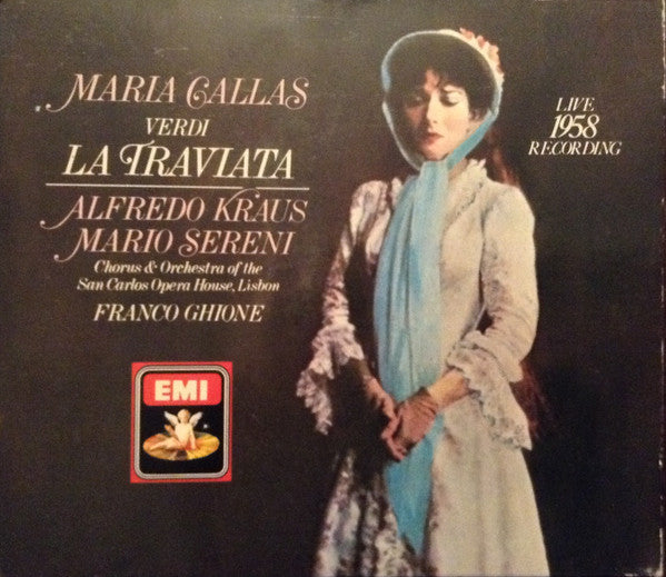Maria Callas - Alfredo Kraus, Mario Sereni, Coro Do Teatro De São Carlos & Orquestra Sinfónica Do Teatro Nacional De São Carlos, Lisboa, Franco Ghione : La Traviata [Live 1958 Recording] (2xCD, Album, Mono, RE, Box)