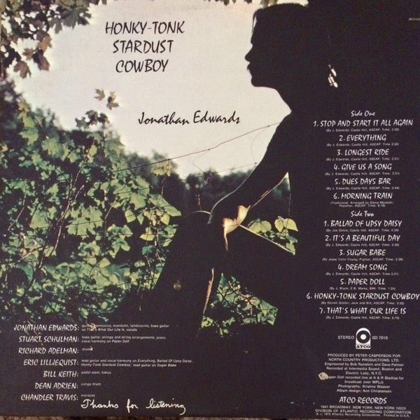 Jonathan Edwards (2) : Honky-Tonk Stardust Cowboy (LP, Album, MO )