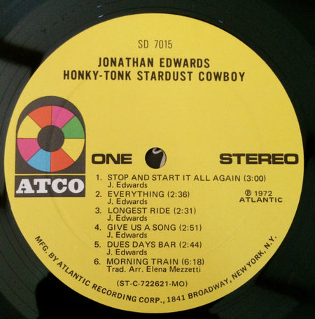 Jonathan Edwards (2) : Honky-Tonk Stardust Cowboy (LP, Album, MO )