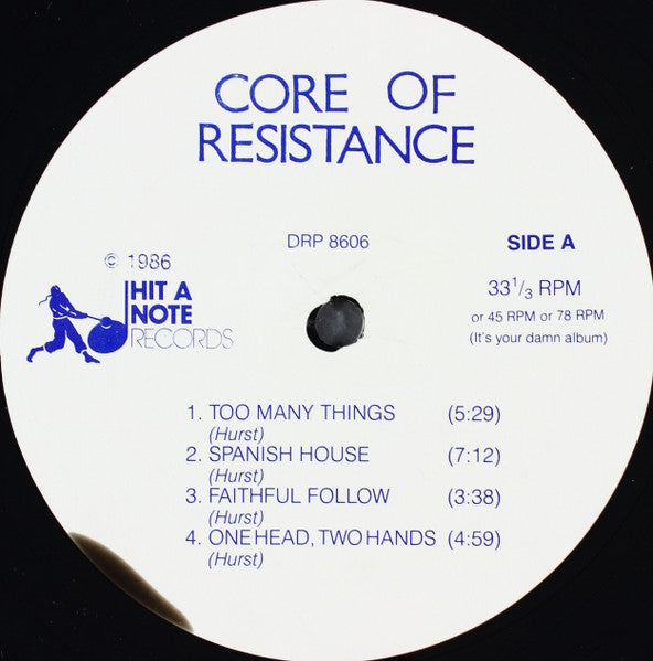Core Of Resistance (2) : Core Of Resistance (LP, Album)