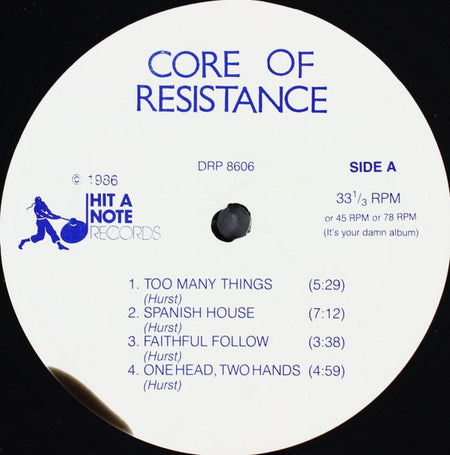 Core Of Resistance (2) : Core Of Resistance (LP, Album)