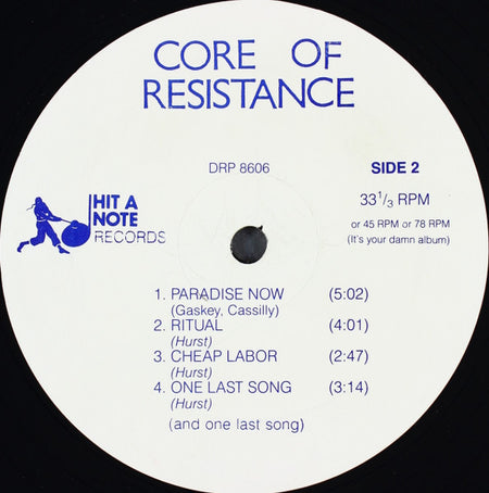 Core Of Resistance (2) : Core Of Resistance (LP, Album)