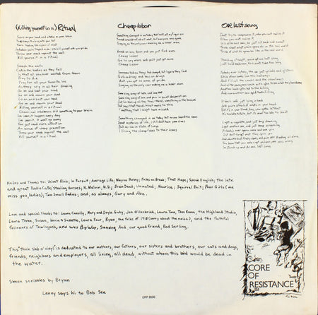 Core Of Resistance (2) : Core Of Resistance (LP, Album)
