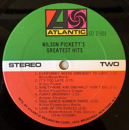 Wilson Pickett : Wilson Pickett's Greatest Hits (2xLP, Comp, RI )