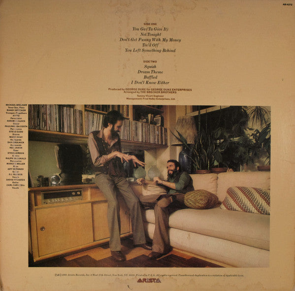 The Brecker Brothers : Detente (LP, Album, San)