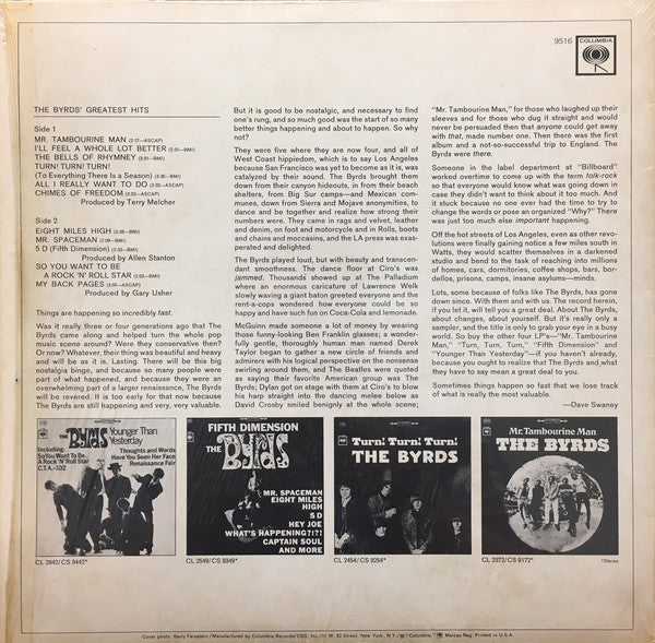 The Byrds : Greatest Hits (LP, Comp, RE)