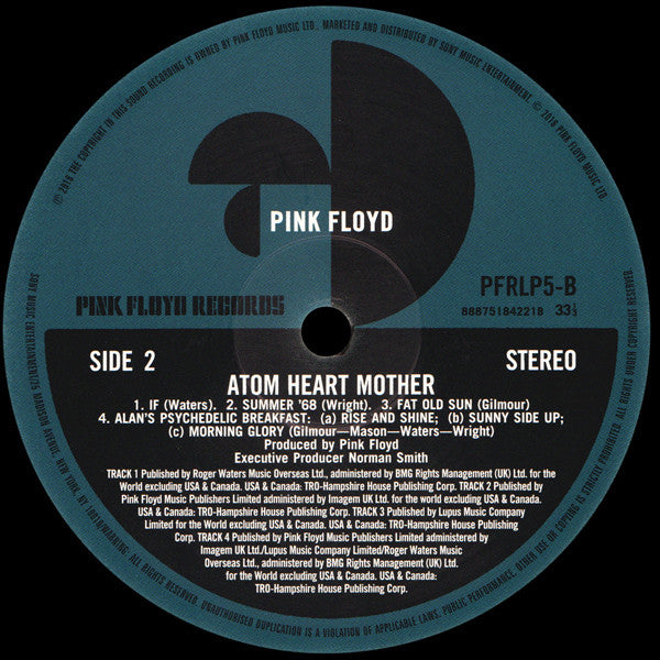 Pink Floyd : Atom Heart Mother (LP, Album, RE, RM, 180)