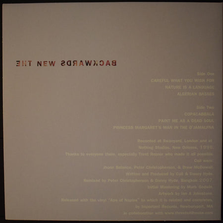 Coil : The New Backwards  (LP, Album, Ltd, RE, Red)