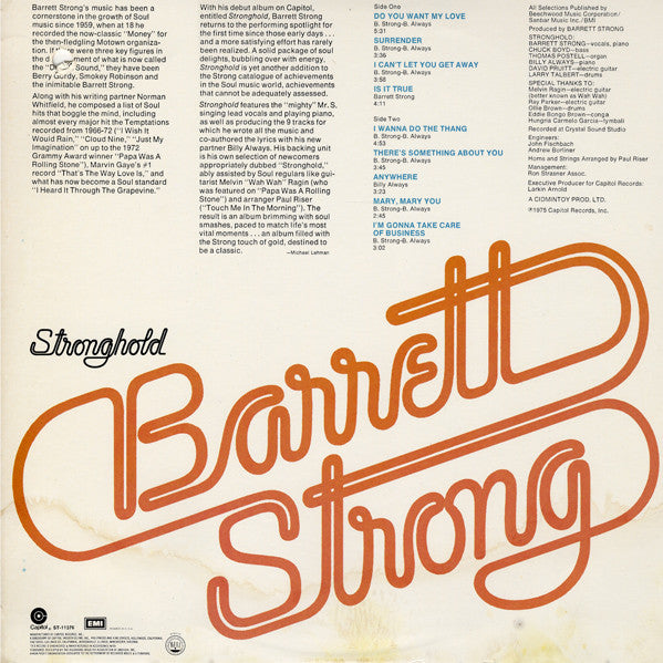 Barrett Strong : Stronghold (LP, Album)