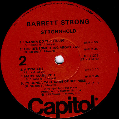 Barrett Strong : Stronghold (LP, Album)