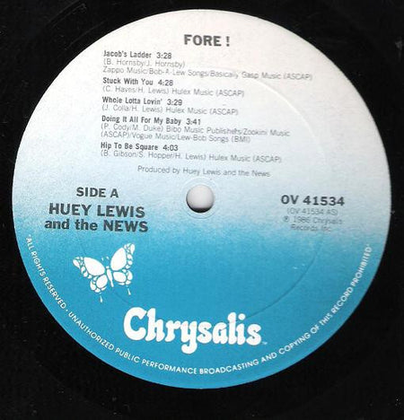 Huey Lewis And The News* : Fore! (LP, Album, Car)