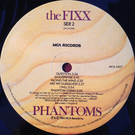 The Fixx : Phantoms (LP, Album, Pin)