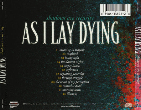 As I Lay Dying : Shadows Are Security (CD, Album)