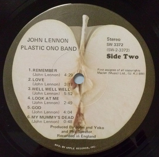 John Lennon & The Plastic Ono Band : John Lennon / Plastic Ono Band (LP, Album, Jac)