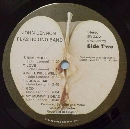 John Lennon & The Plastic Ono Band : John Lennon / Plastic Ono Band (LP, Album, Jac)