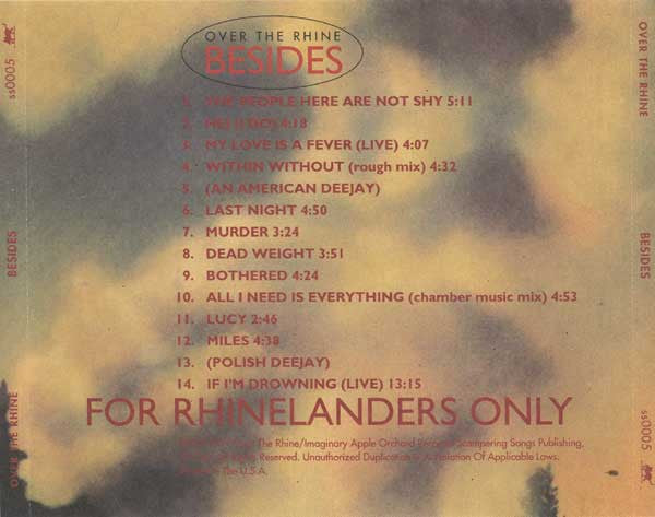 Over The Rhine : Besides (CD, Album, Comp, Fan)
