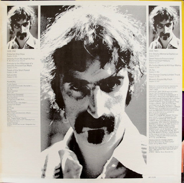 The Mothers Of Invention* : Weasels Ripped My Flesh (LP, Album, Ter)