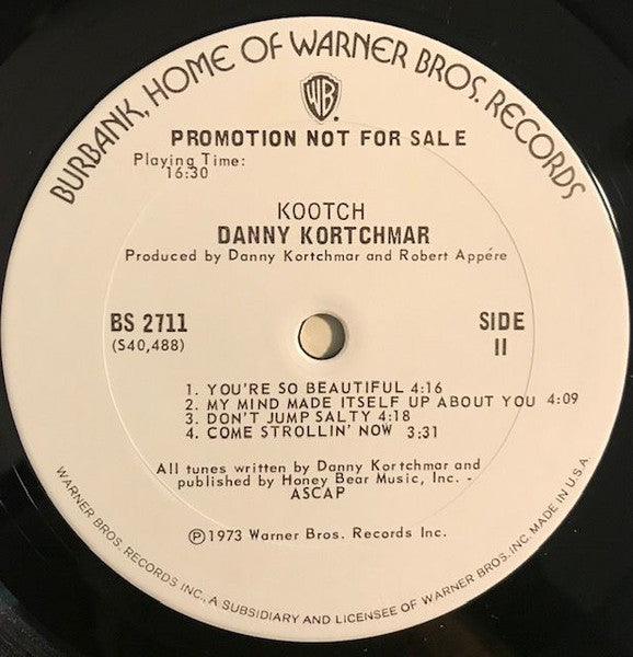 Danny Kortchmar : Kootch (LP, Album, Promo)