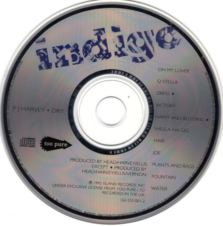 P J Harvey* : Dry (CD, Album)