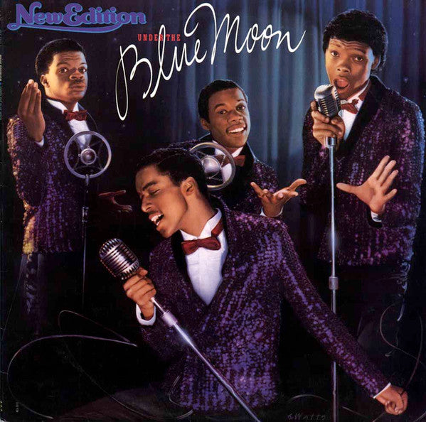 New Edition : Under The Blue Moon (LP, Album)