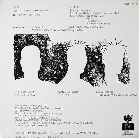 The Neurotics* : Living With Unemployment (12", Gre)