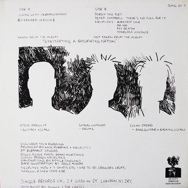The Neurotics* : Living With Unemployment (12", Gre)