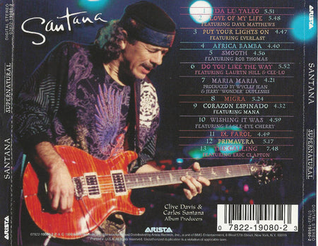 Santana : Supernatural (CD, Album)