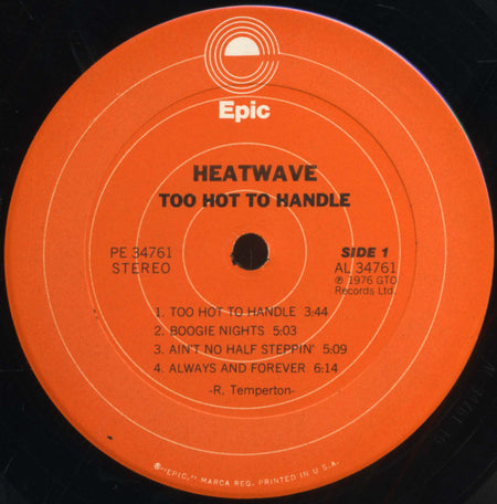Heatwave : Too Hot To Handle (LP, Album, Ter)