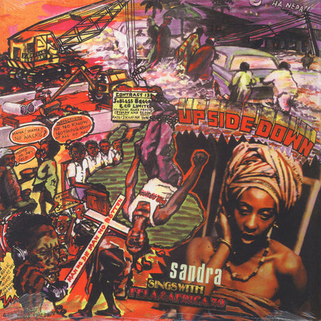 Sandra* Sings With Fela* & Africa 70 : Up Side Down (LP, Album, RE)