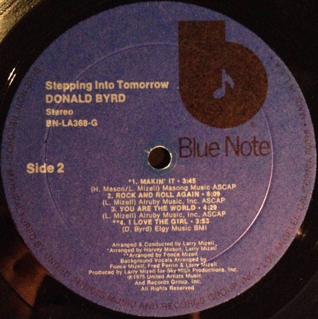 Donald Byrd : Stepping Into Tomorrow (LP, Album, Res)