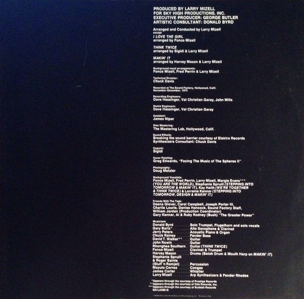 Donald Byrd : Stepping Into Tomorrow (LP, Album, Res)