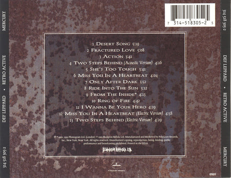 Def Leppard : Retro Active (CD, Album)